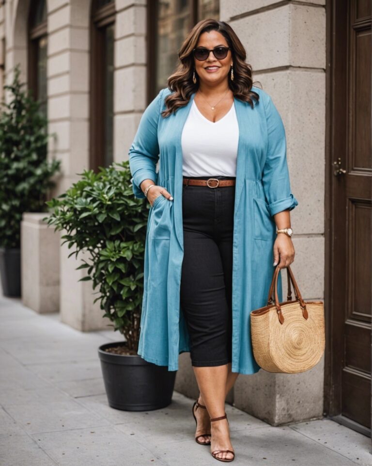 15 Stylish Summer Outfits for Women Over 40 Plus Size
