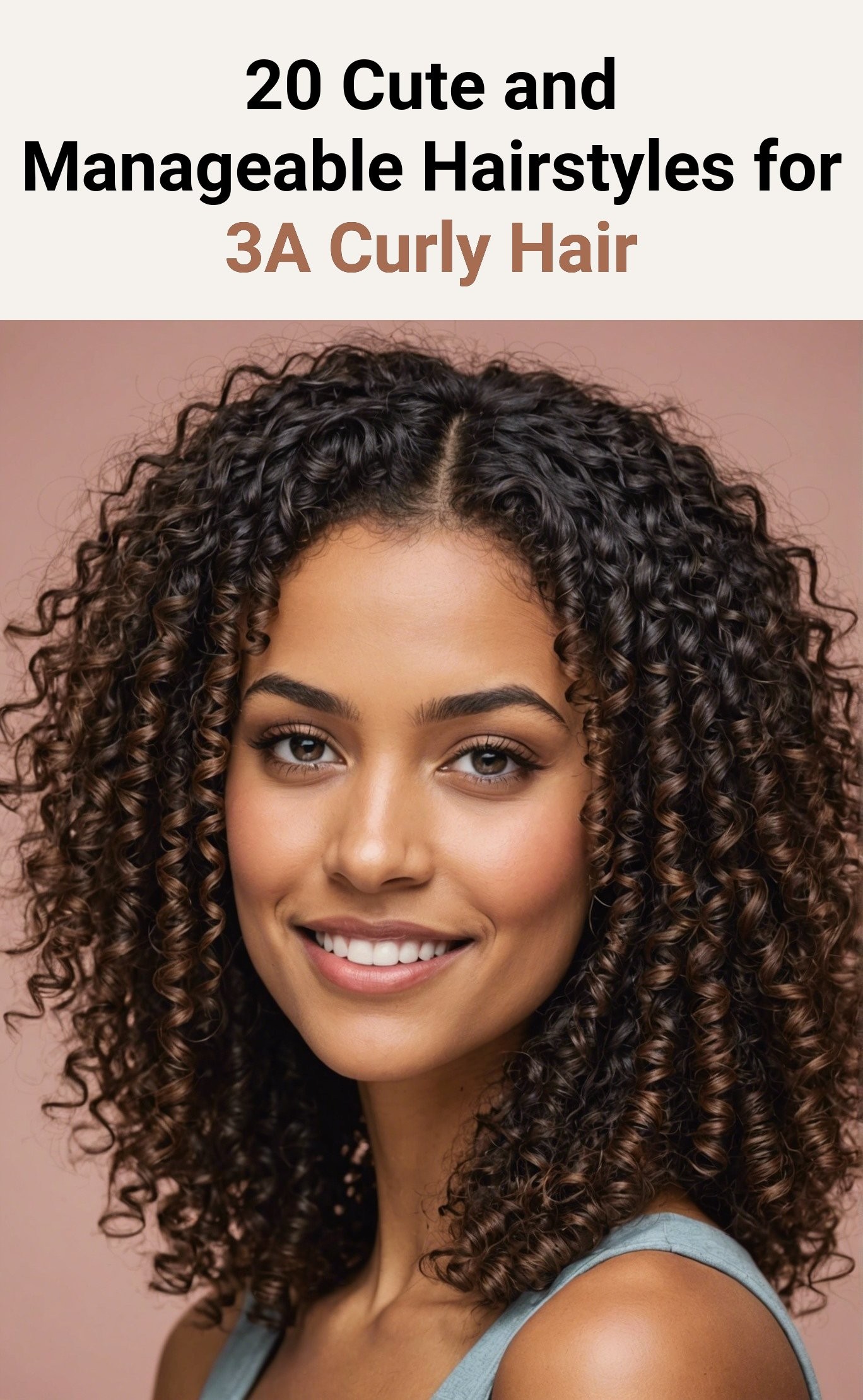 20 Cute and Manageable Hairstyles for 3A Curly Hair