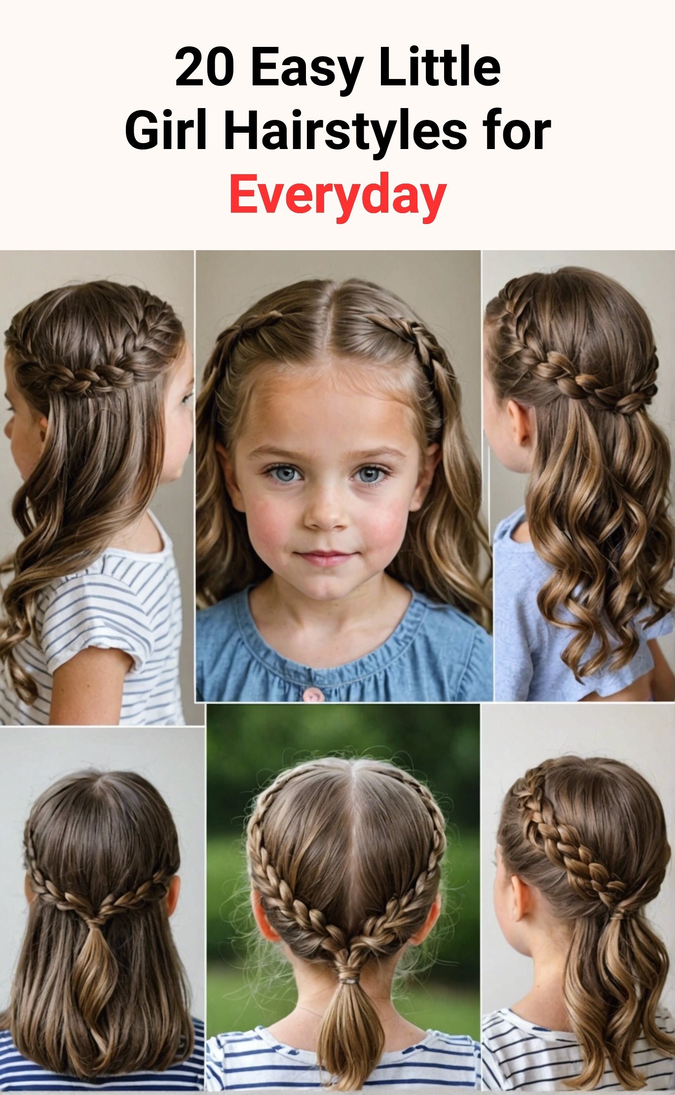 20 Easy Little Girl Hairstyles for Everyday