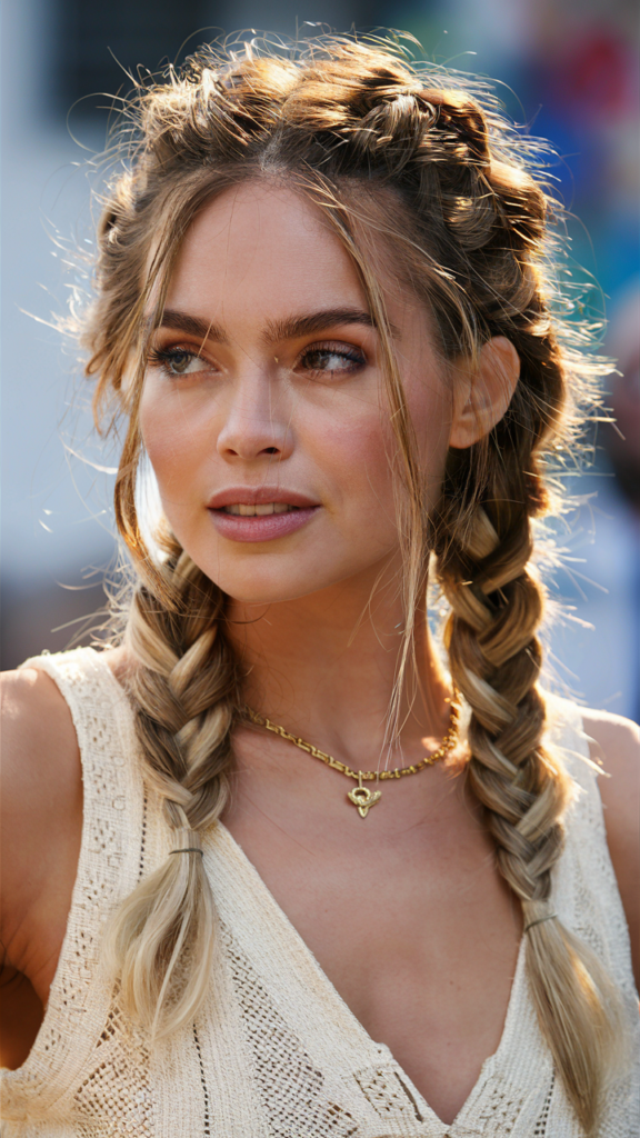 Boho Chic Braids for 3B Hair