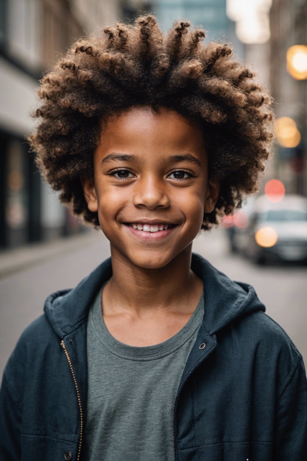 Afro with Volume on Top