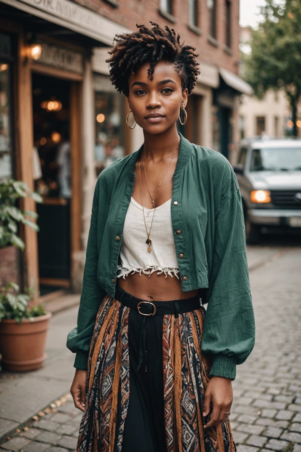 Boho Chic Pixie with Braids