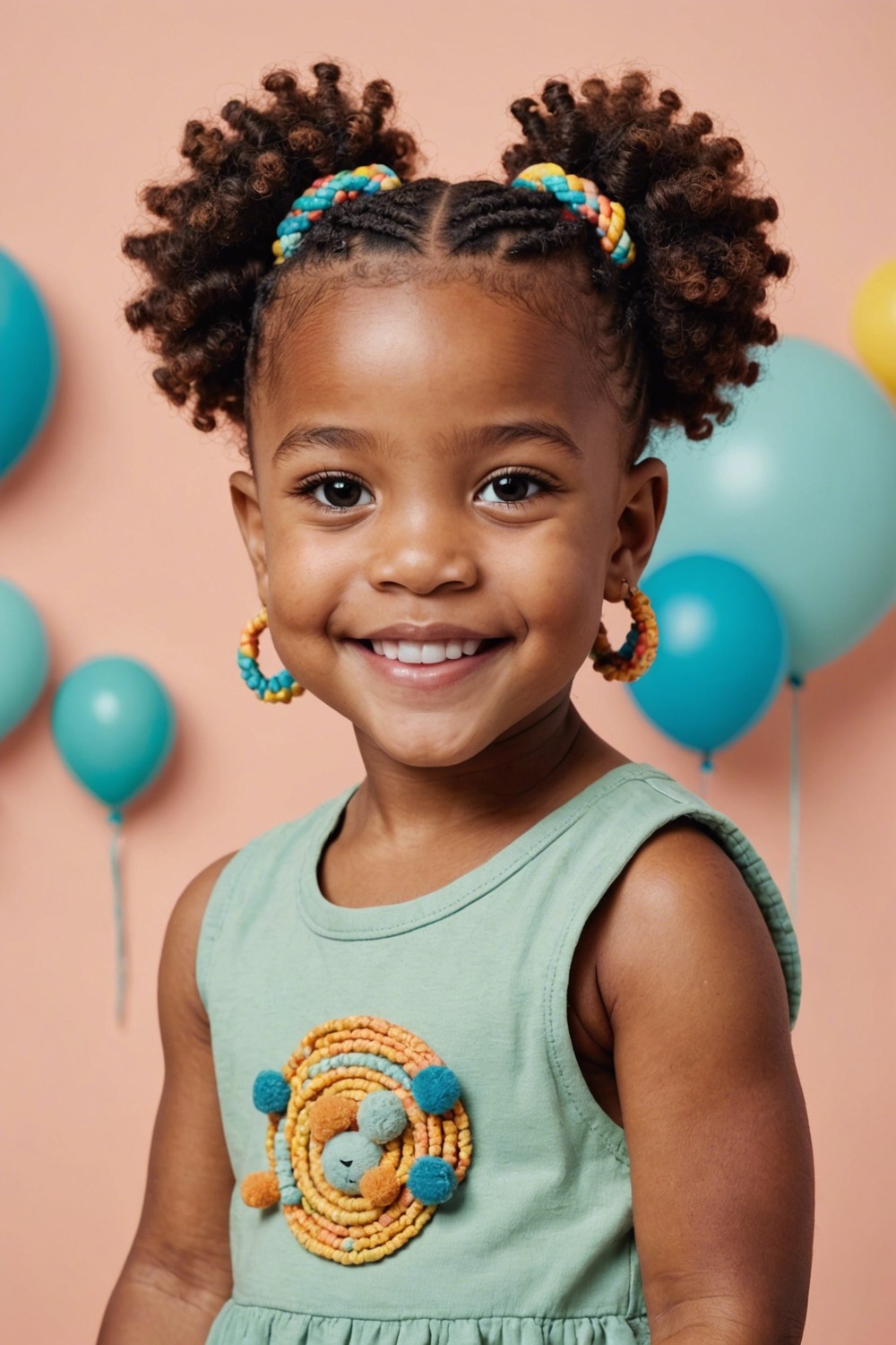 Braided Afro Puffs