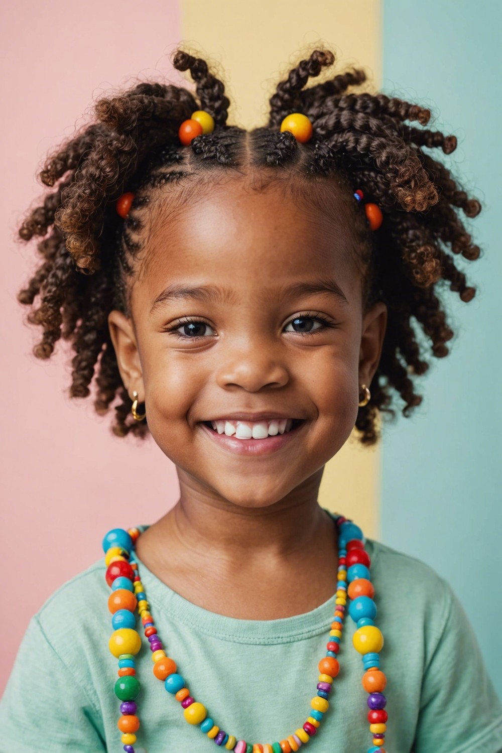 Cornrow Braids with Beads