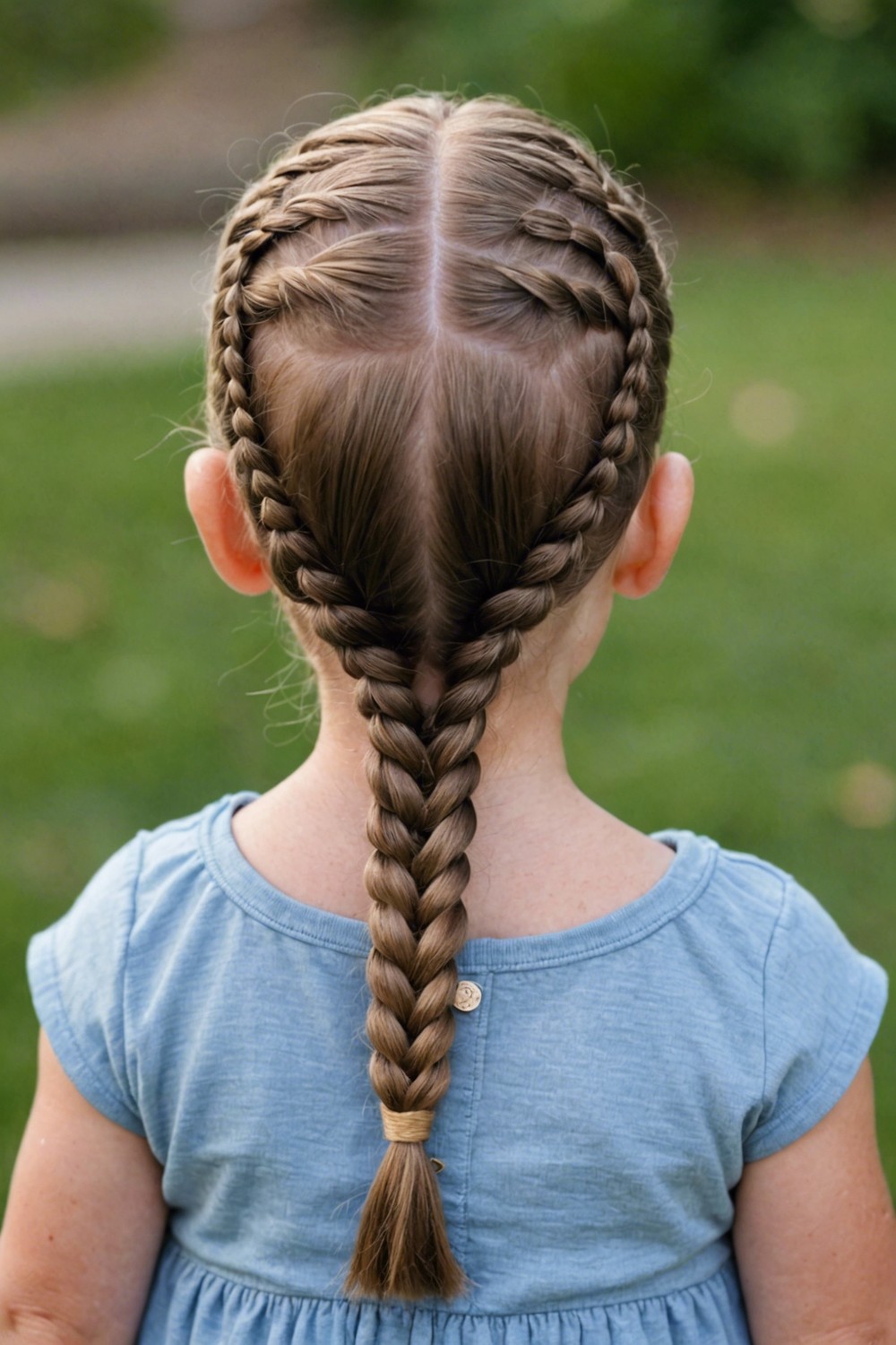 Fishbone Braid Pigtails