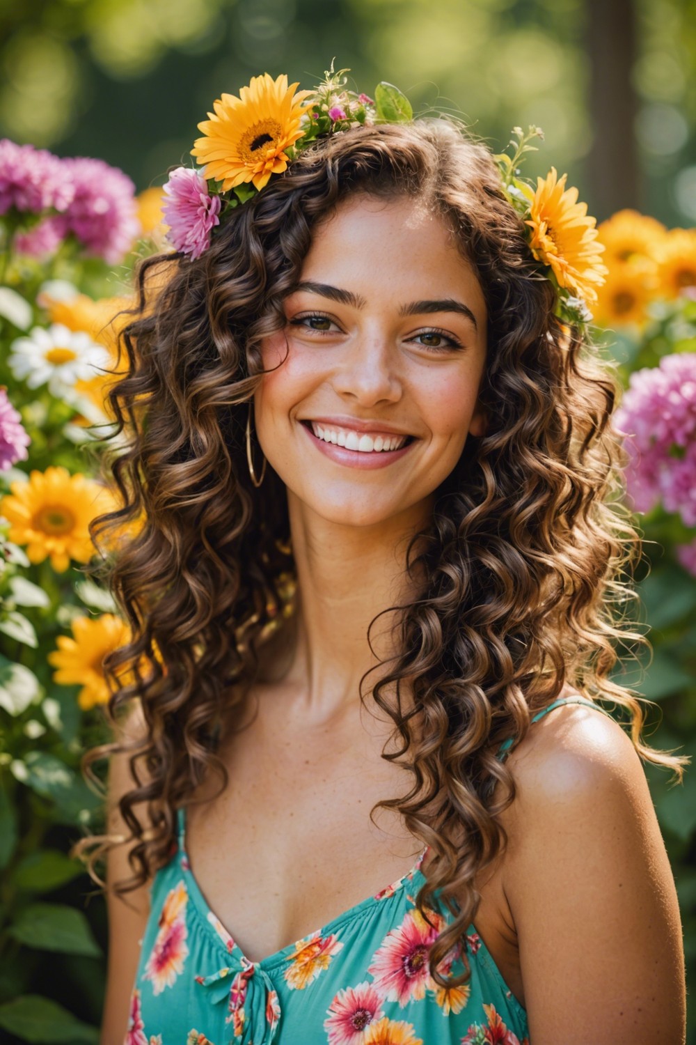 Flowers in Hair