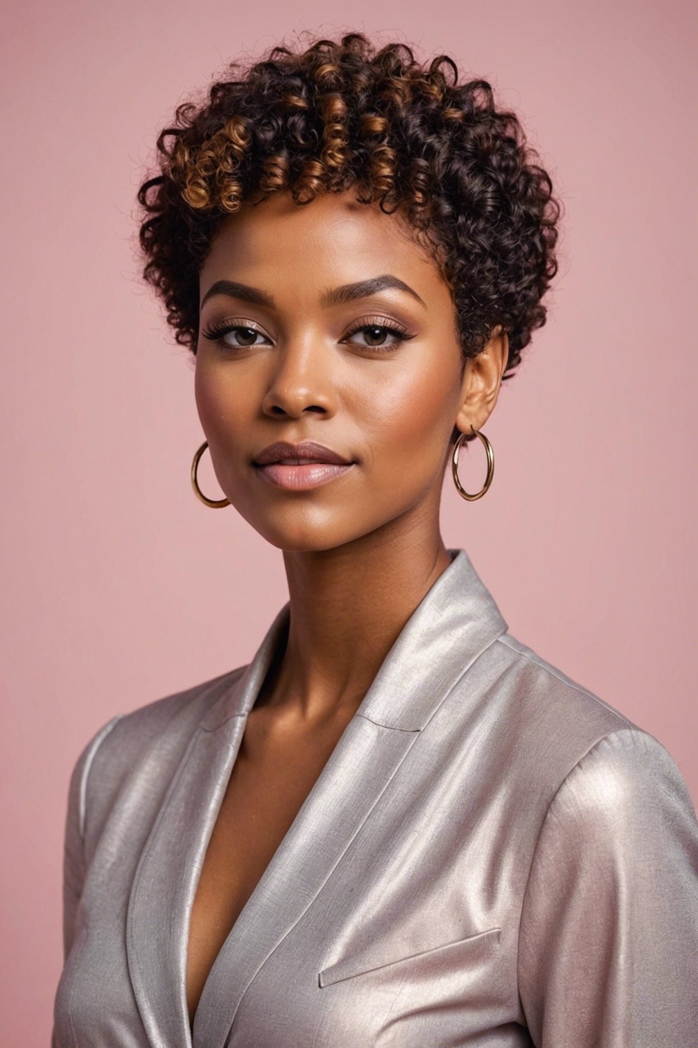 Glamorous Pixie Cuts for Black Women with Curls