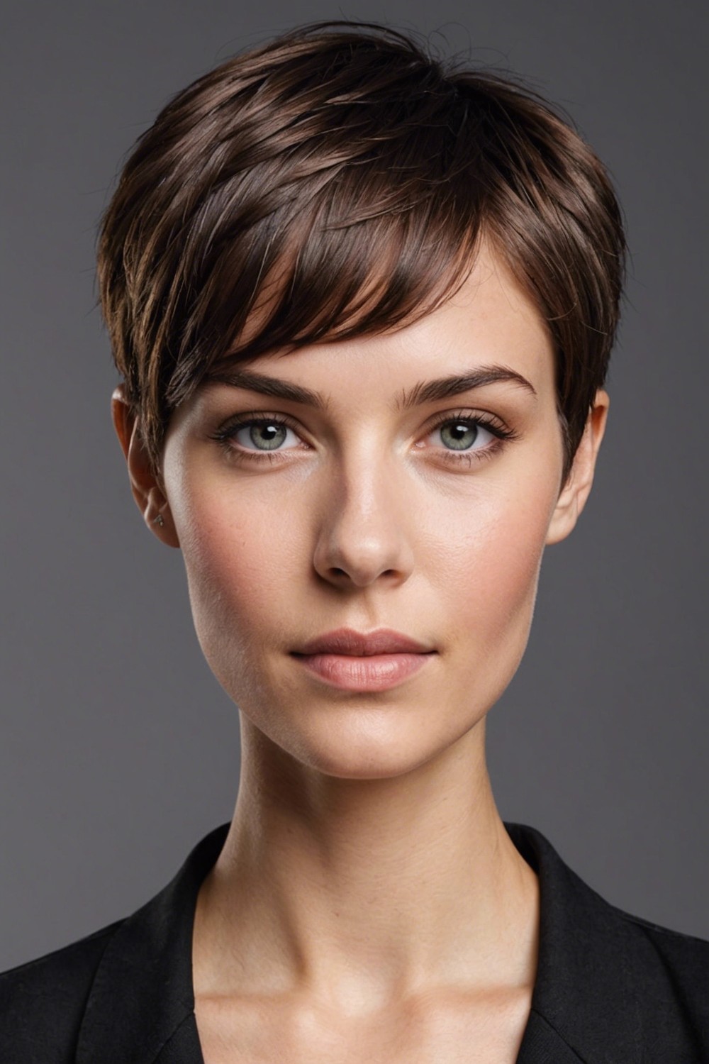 Pixie Cut with Bangs