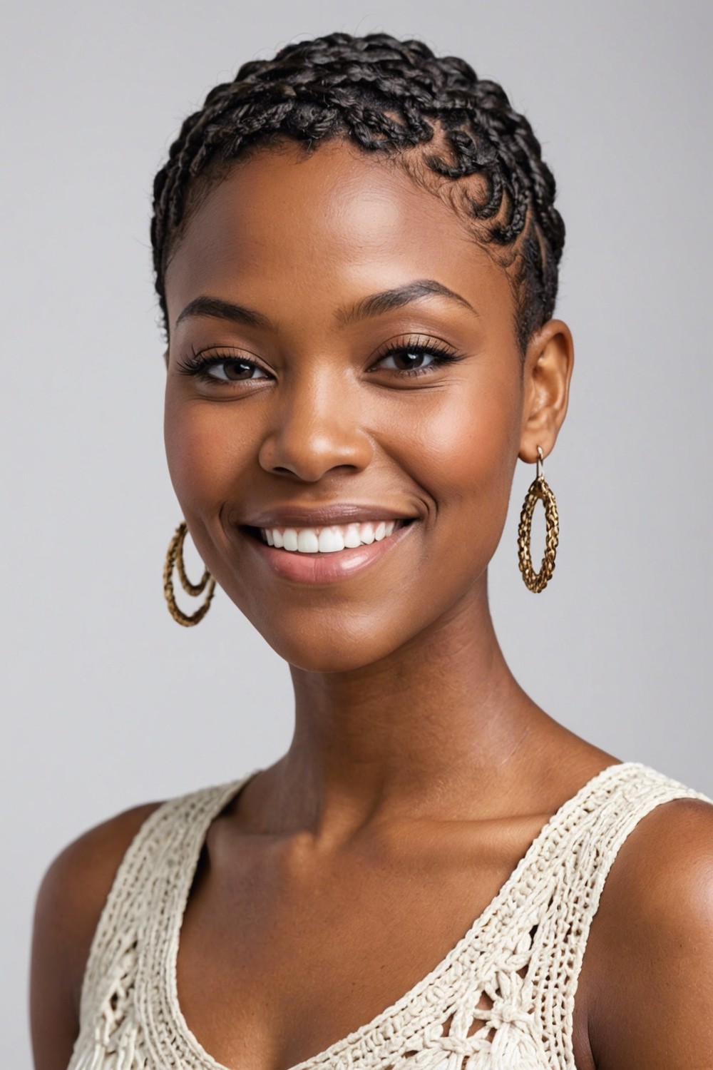 Pixie Cuts with Braided Details for a Unique Look