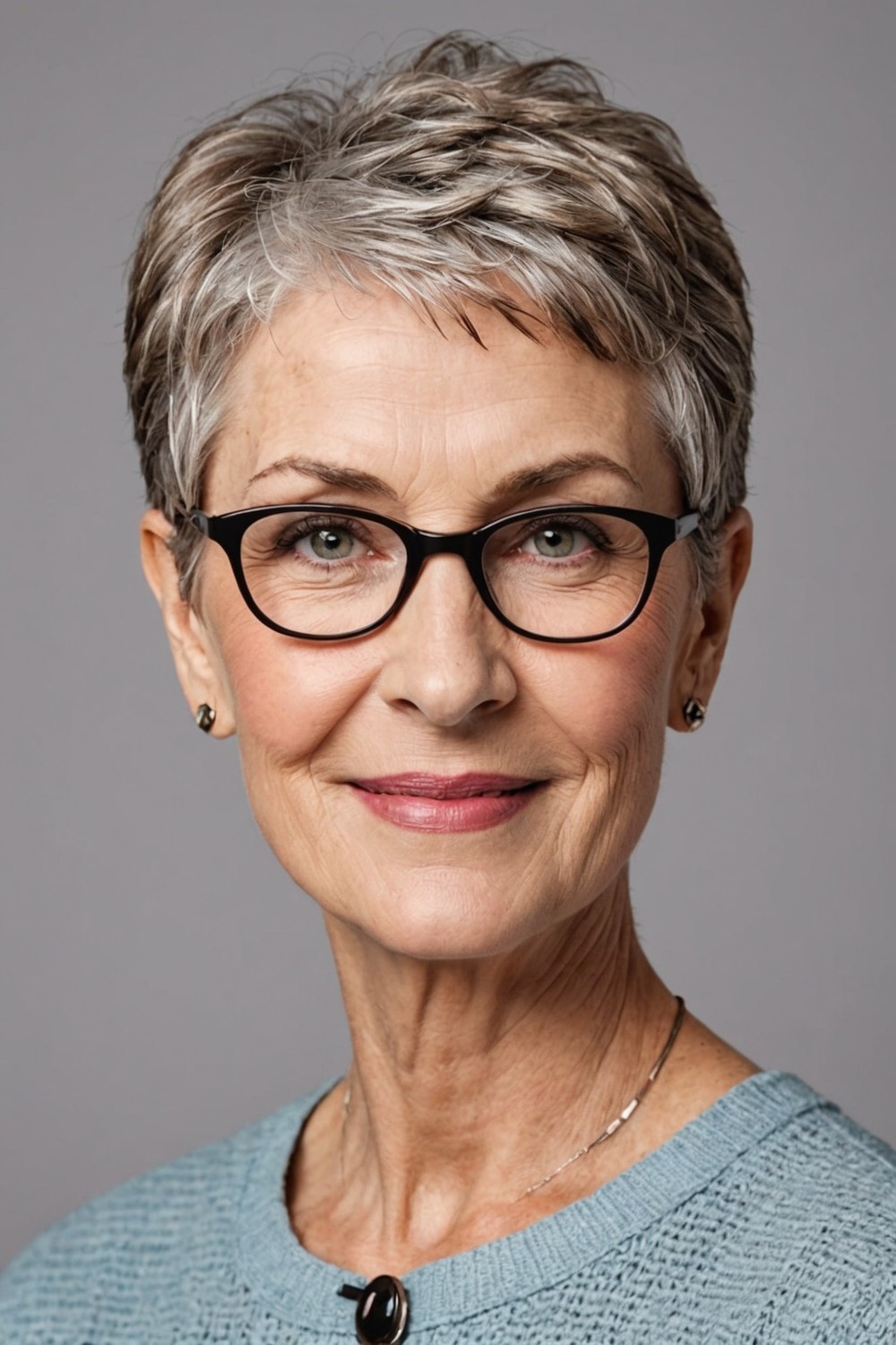 Short Haircuts for Women with Glasses