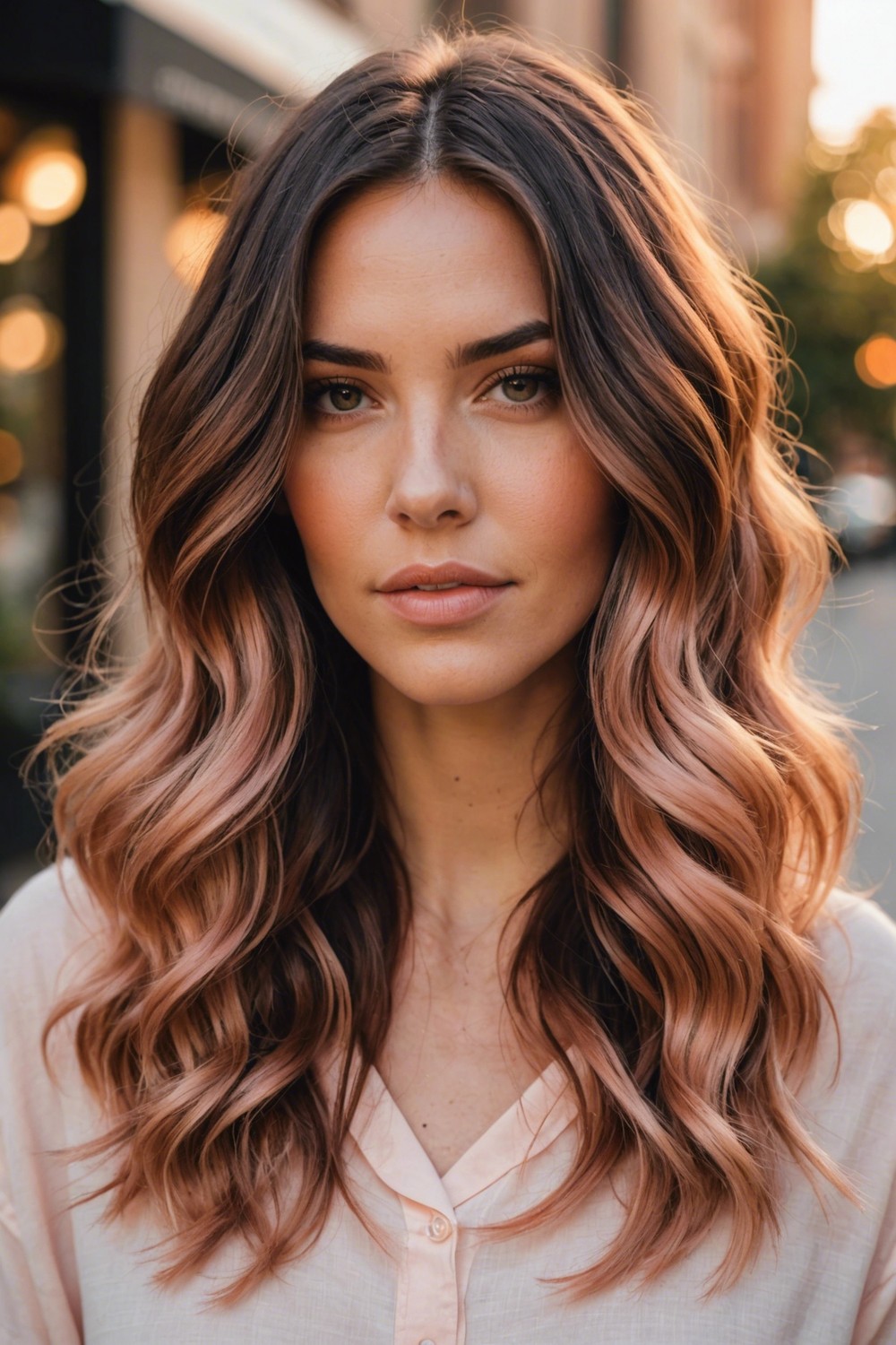 Soft Peach Ombre