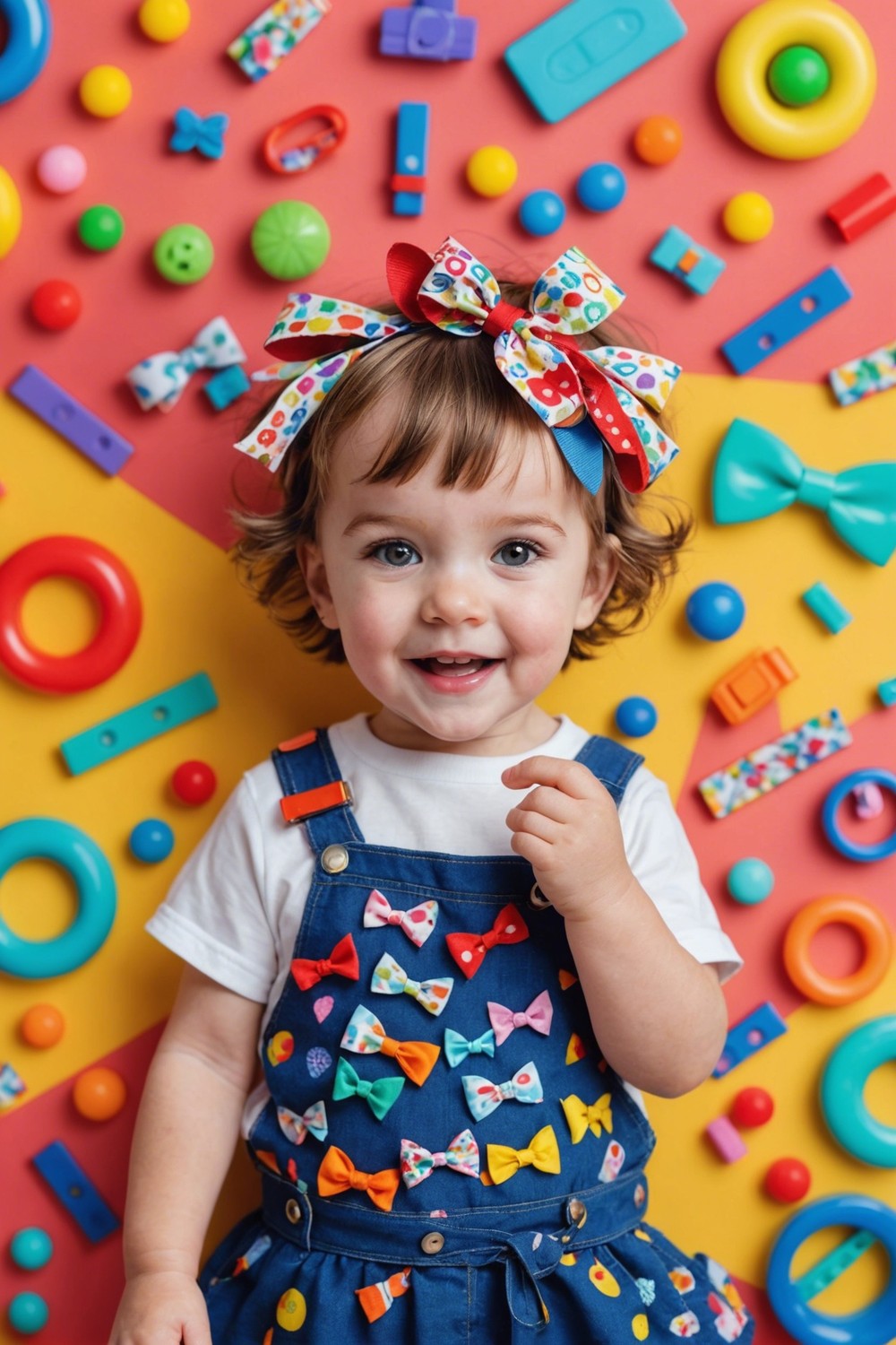 Toddler Hair Clips with Bows