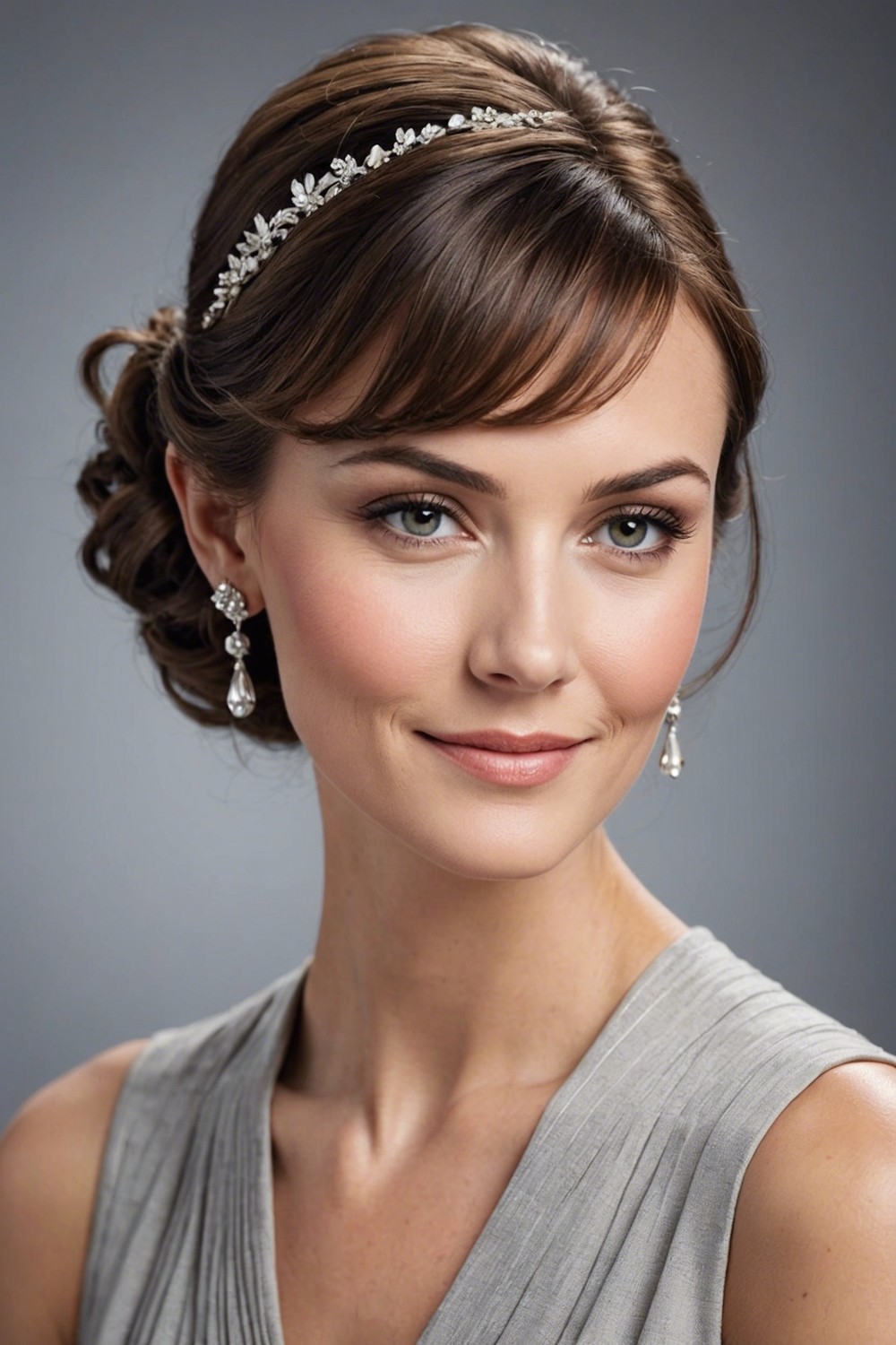 Updo's with Whispy Bangs