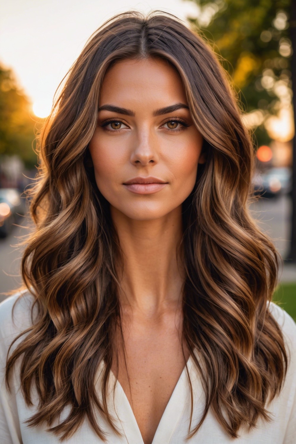 Warm Caramel Balayage