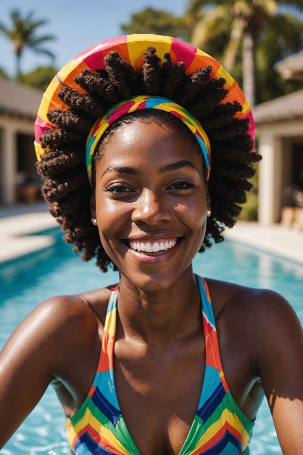 Afro Swimming Hairstyles