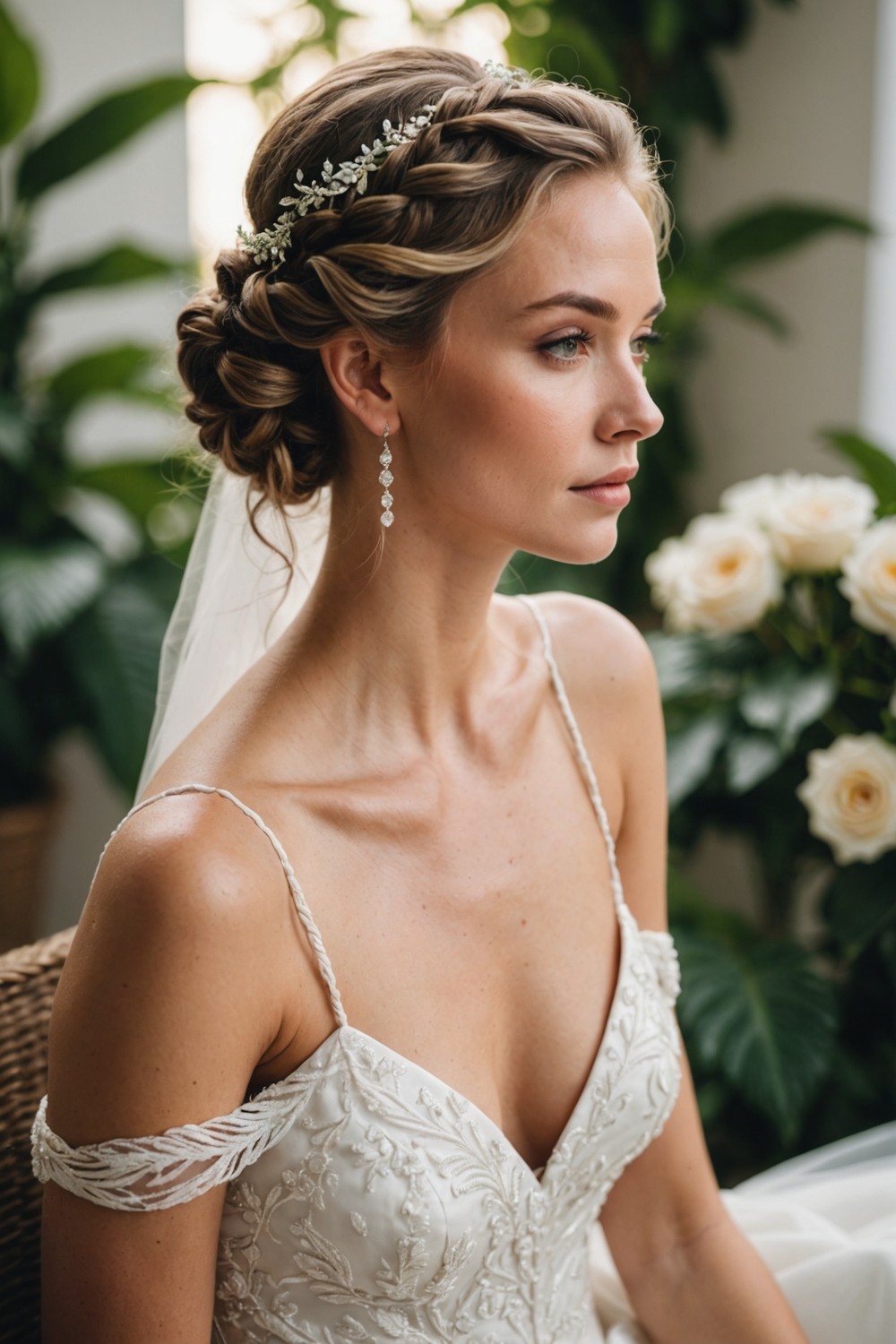 Braided Low Bun