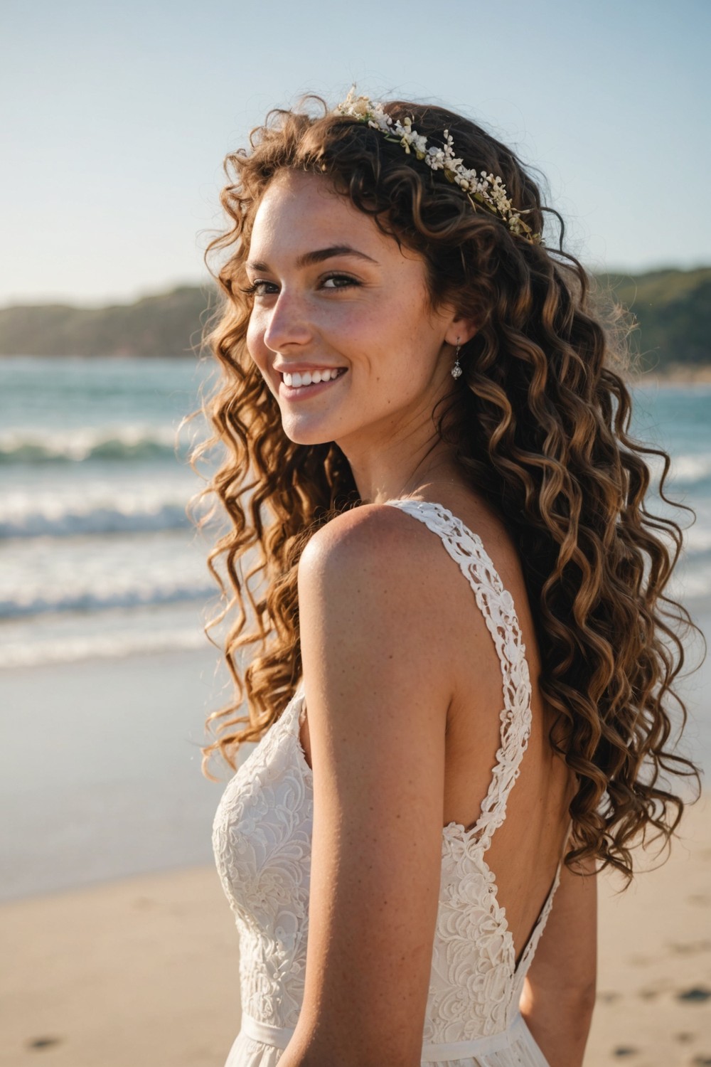 Loose, Beachy Waves with a Hair tie