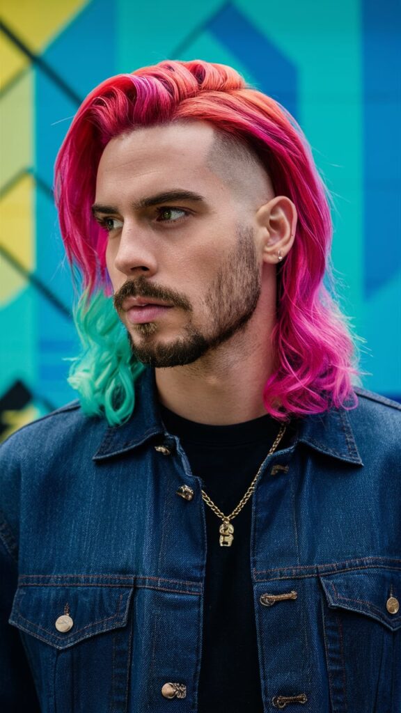 Vibrant Colors Mullet