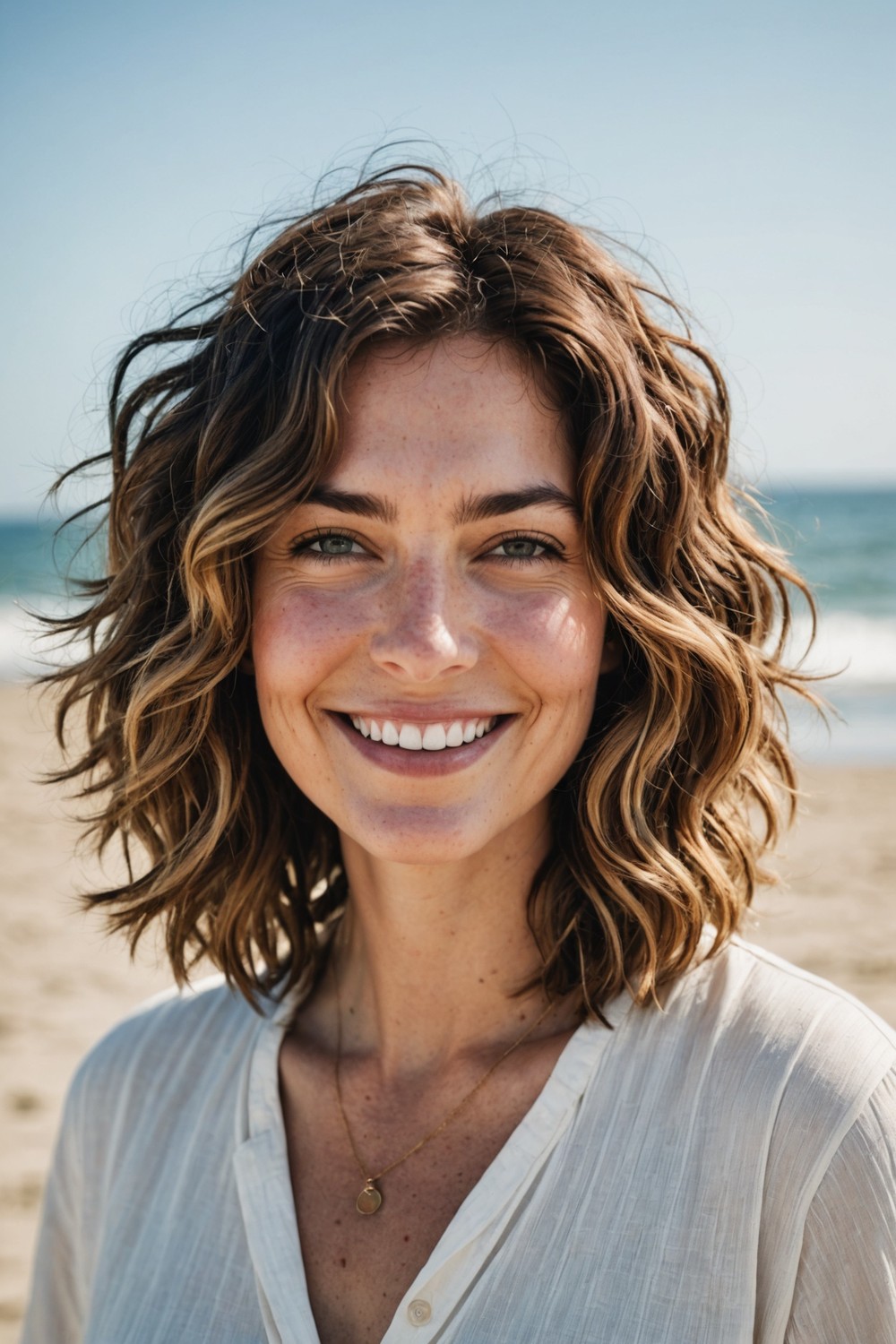 Beachy Waves Shaggy Bob