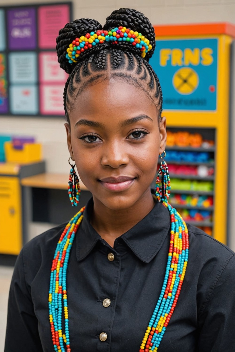 Cornrow Updo