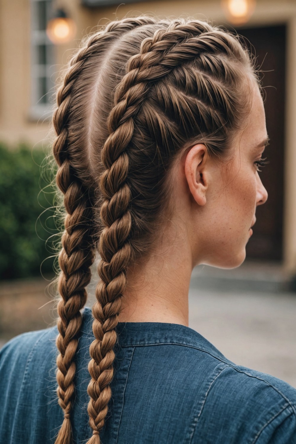 Double French Braids