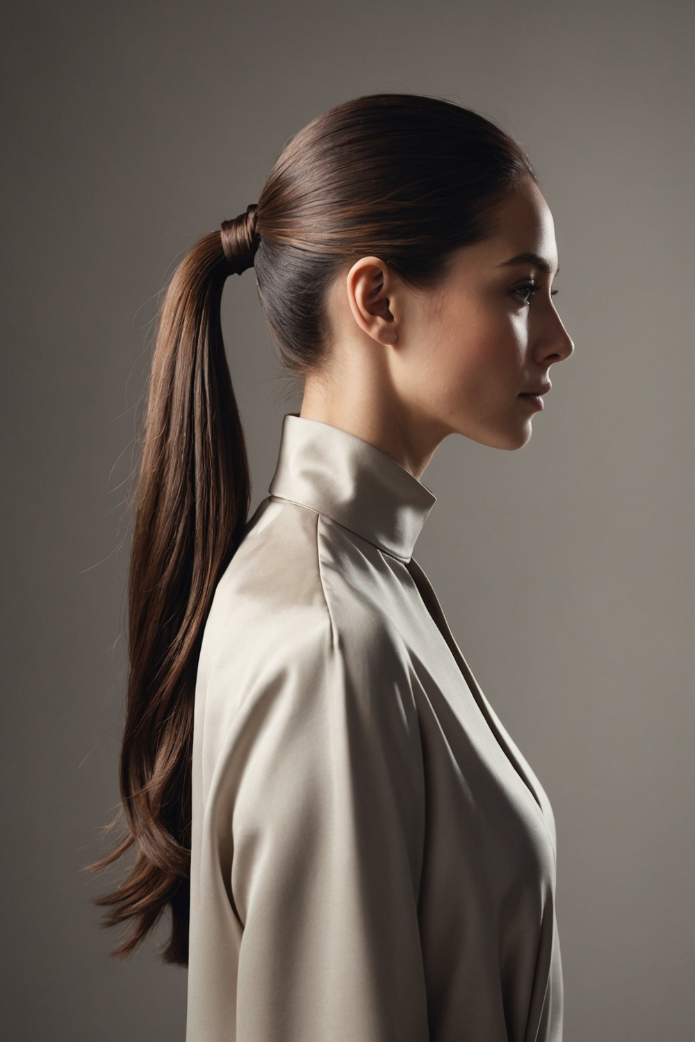 Sleek Low Ponytail