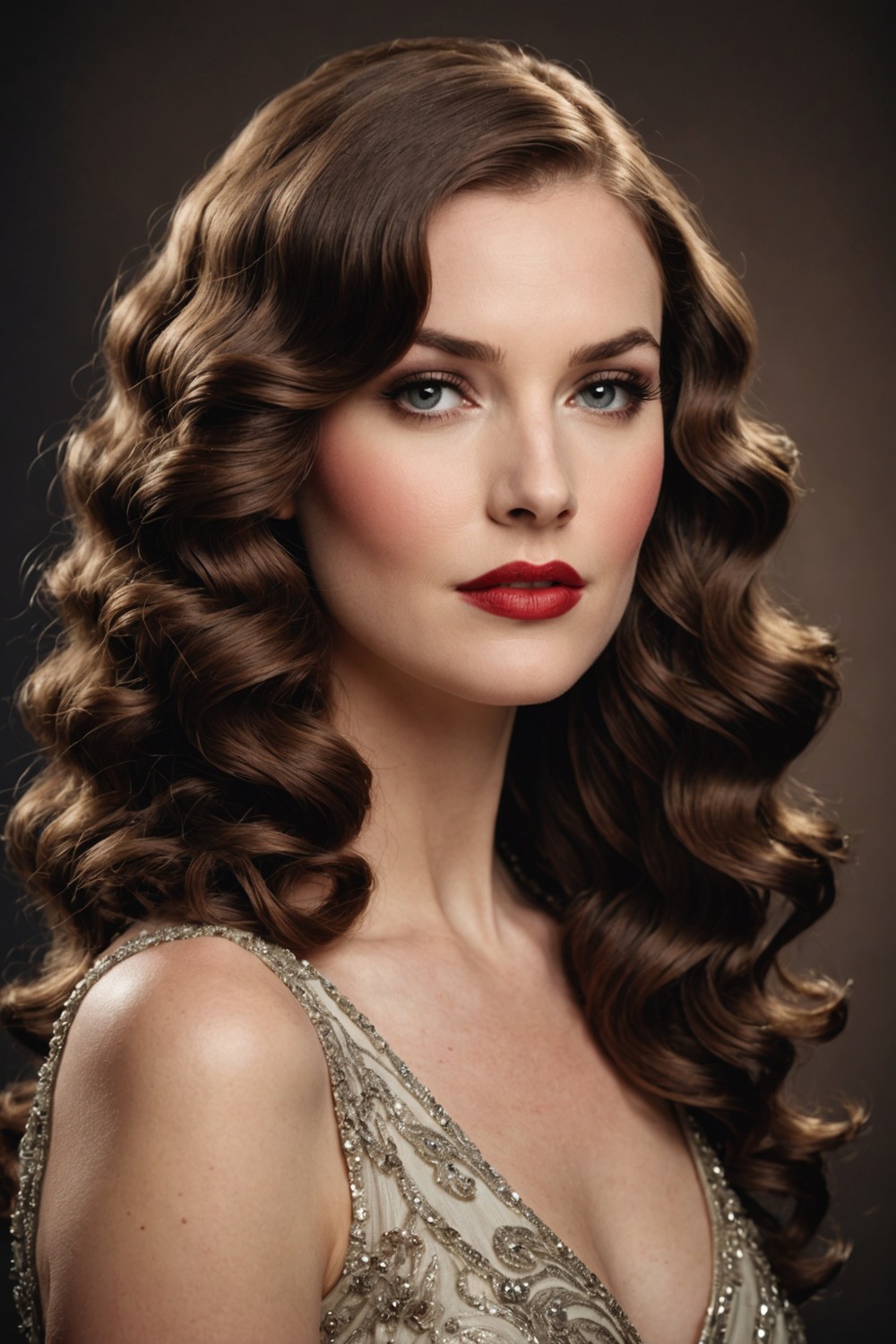 Vintage Glam Waves