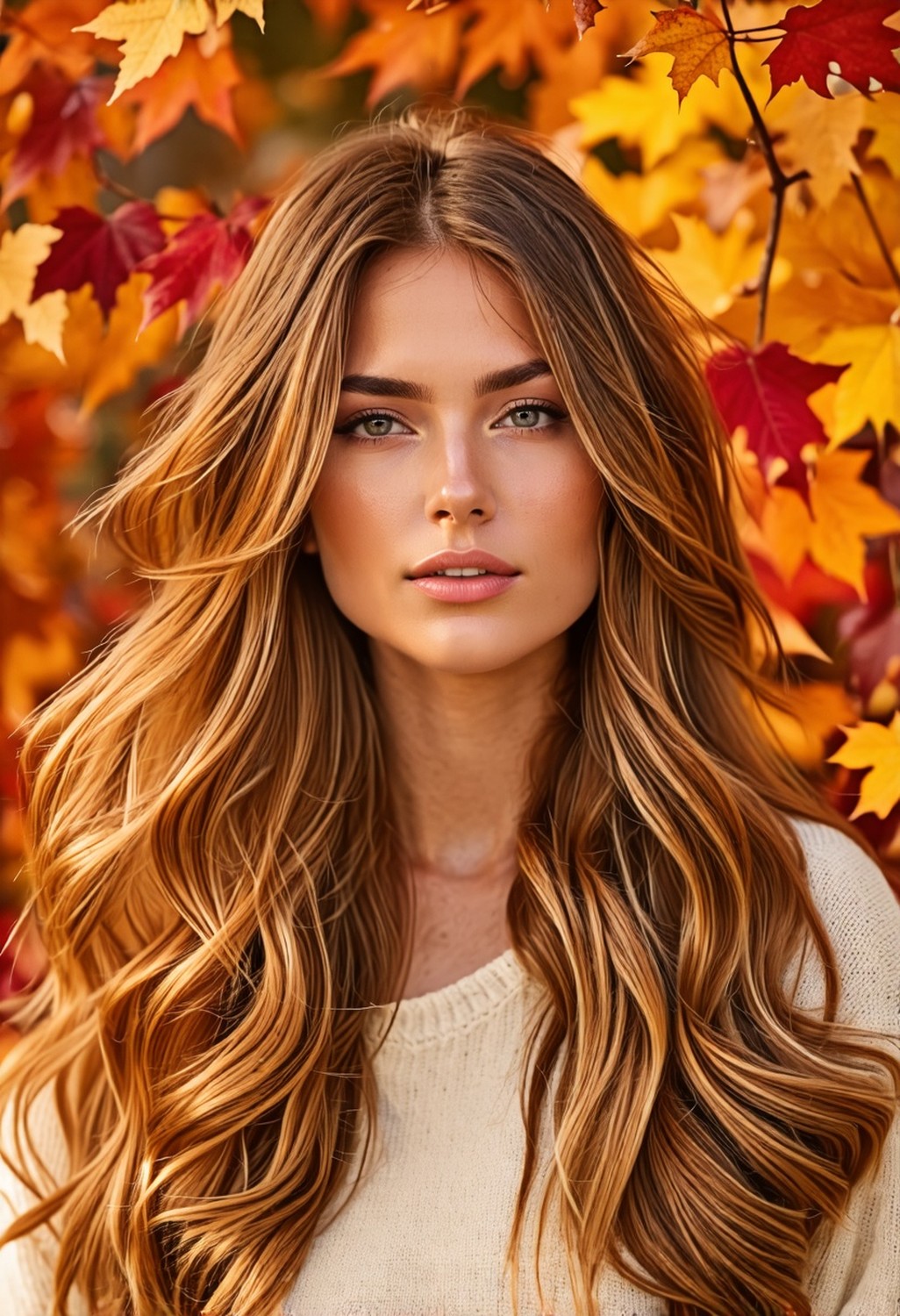 Vibrant Honey Brown