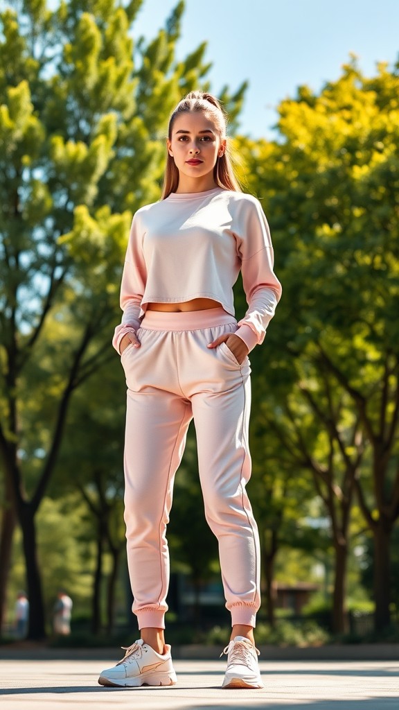 Athleisure Set with Matching Sweater