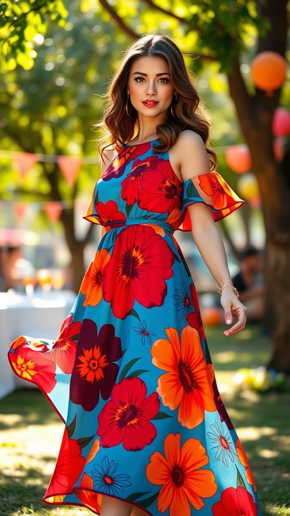 Bold Print Dress