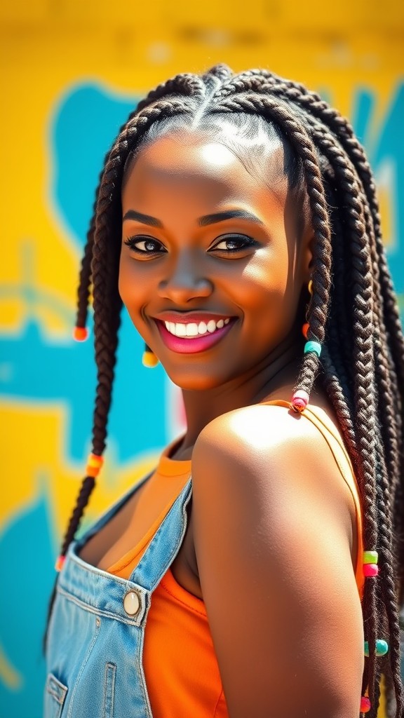 Box Braids for a Fun Look