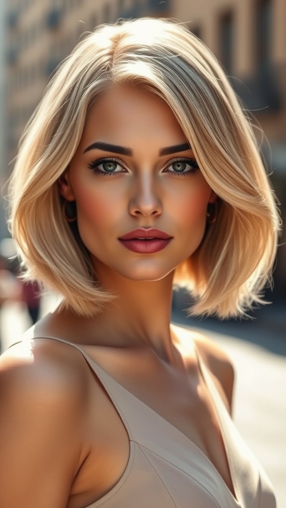 Classic Blonde Bob