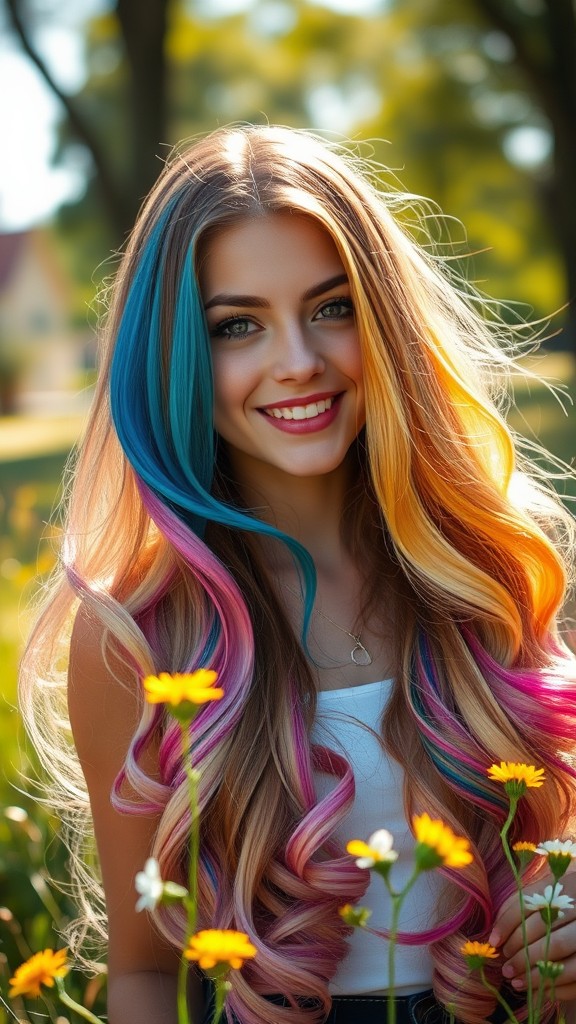 Colorful Hair Extensions