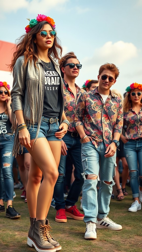 concert outfit ideas to stand out in the crowd