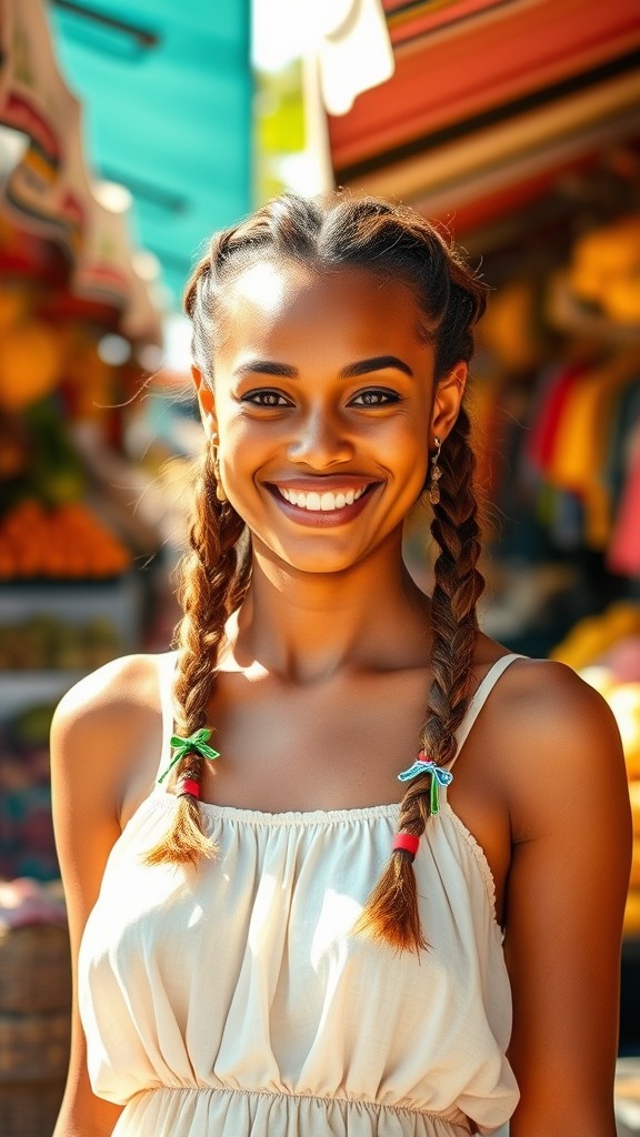 Double Braided Pigtails