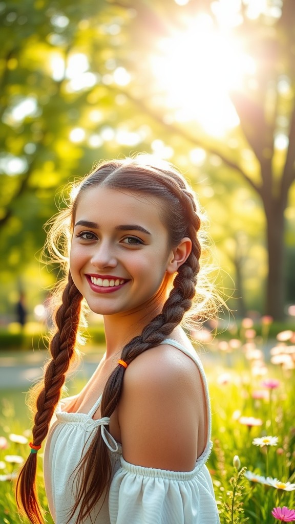 Double Braided Pigtails