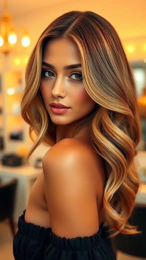 Elegant Side-swept Hair