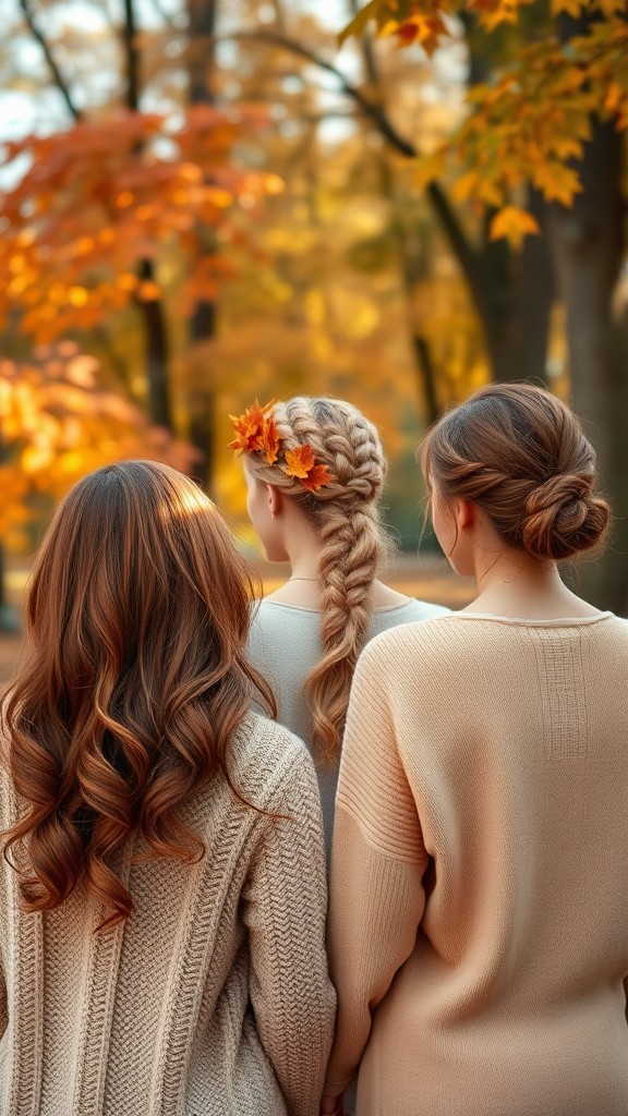 fall-inspired hairstyles perfect for sweater weather