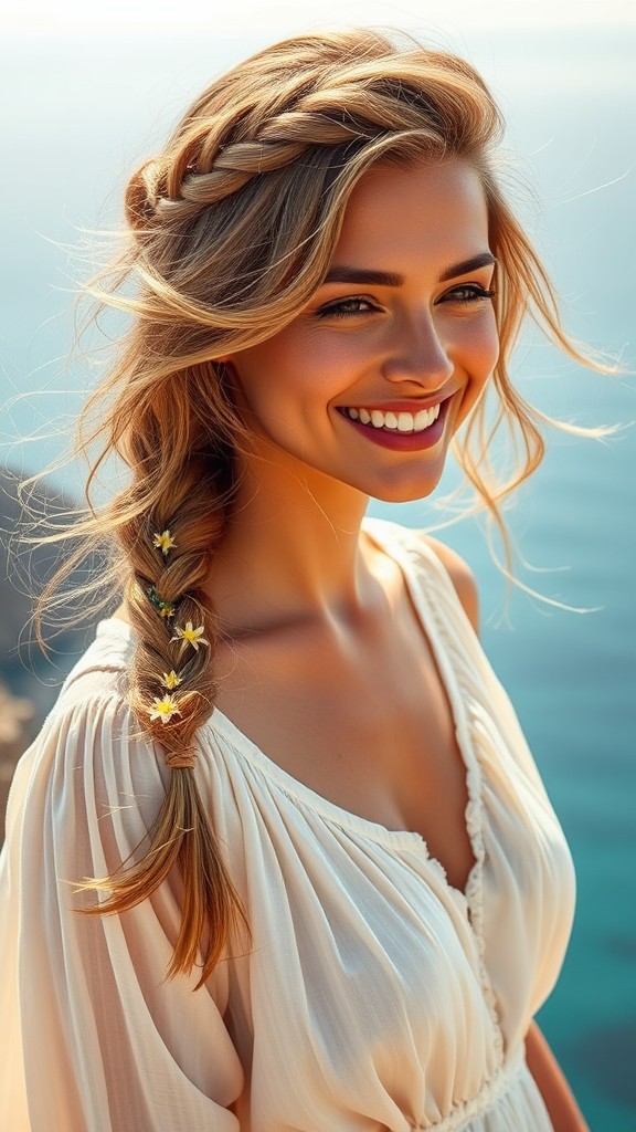 Half-Up Half-Down Braid