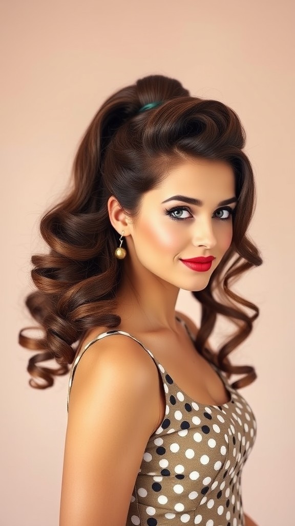 High Ponytail with Volume