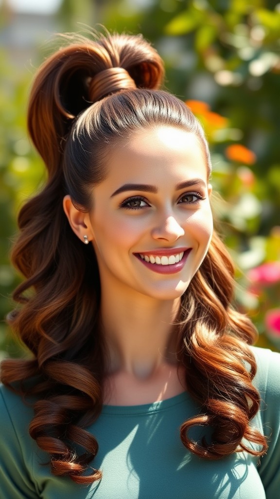 High Ponytail with Volume