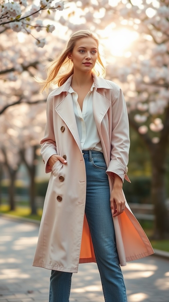 Lightweight Trench Coats for Cool Mornings