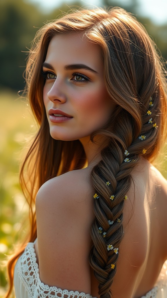 Loose Braids to Add Charm