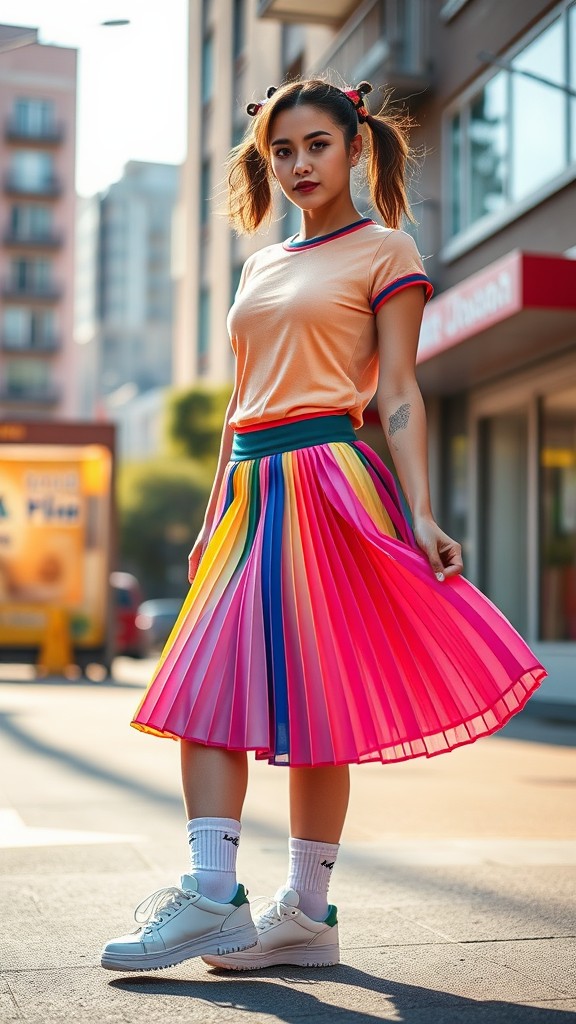 Pleated Tennis Skirts and Crew Socks