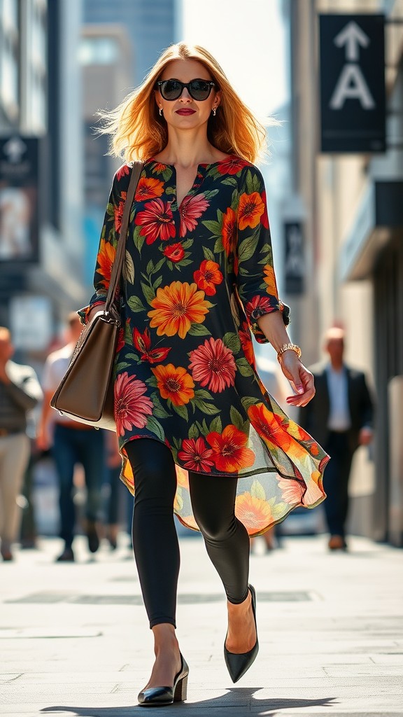 Printed Tunic with Leggings