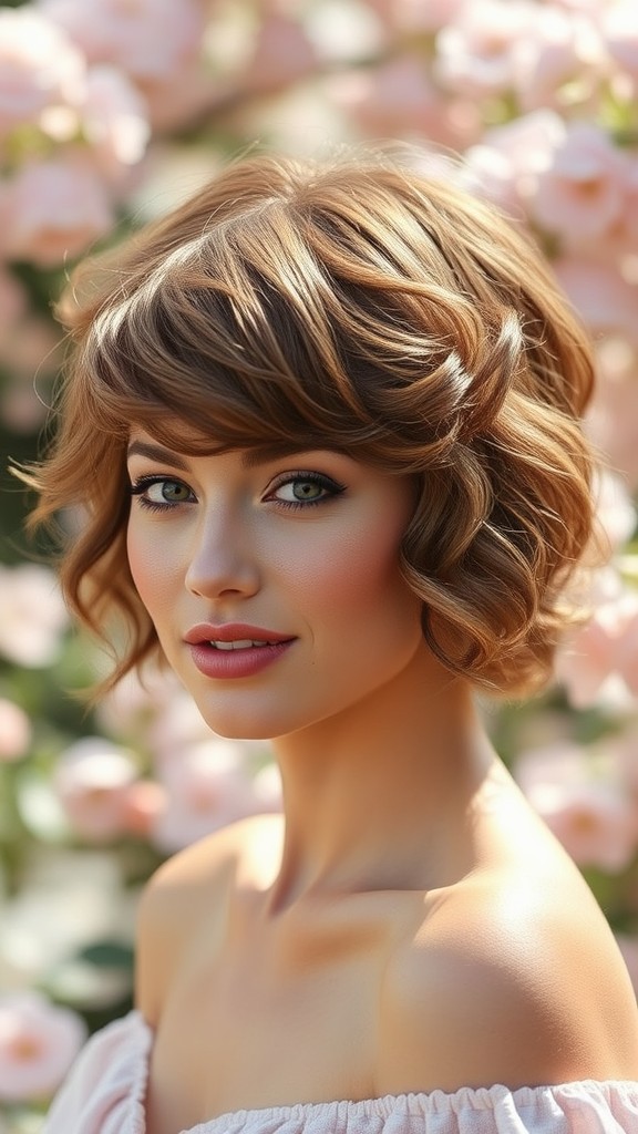 Romantic Pixie with Soft Curls