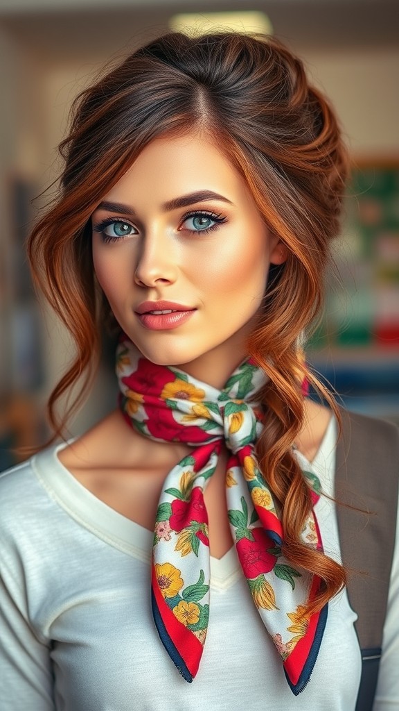 Scarf Tied Updo