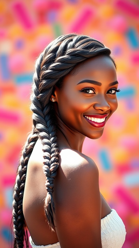 Side-Swept Fishtail Braid