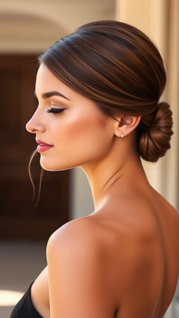 Sleek Low Chignon