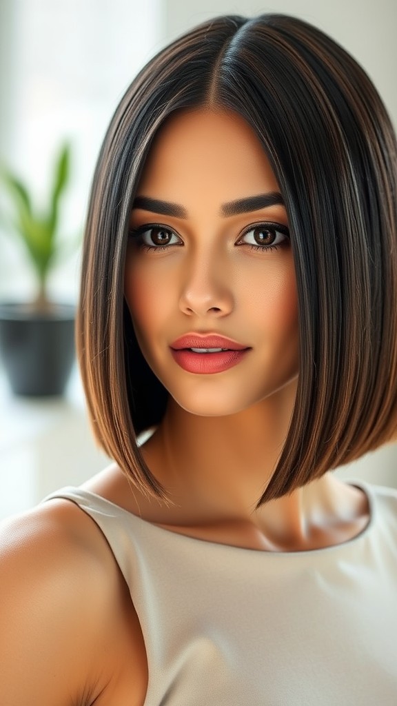 Sleek Straight Bob